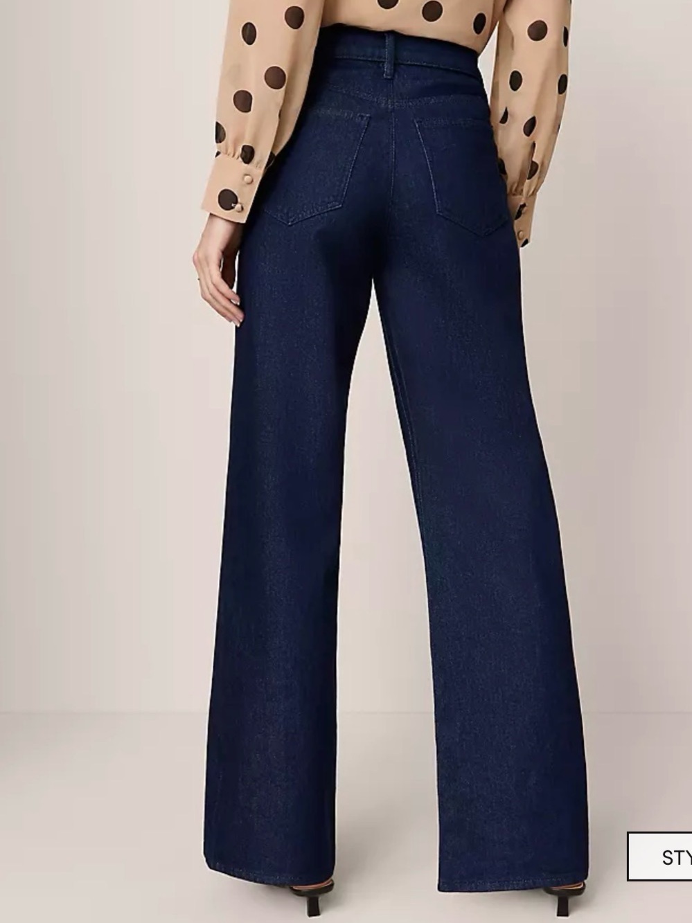 Ann Taylor Never Worn Dark Blue Wide Leg Jeans